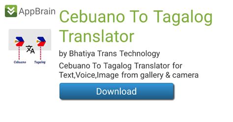 FREE Cebuano to Tagalog translation .